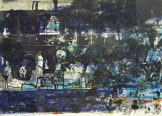 Behrendt, Falko, Engel der Nacht, 56,5 x 76cm, Lithografie