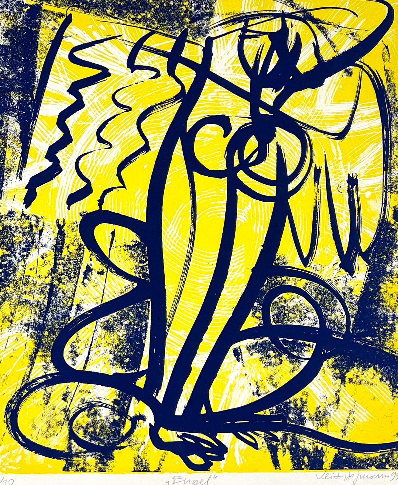 Hofmann, Veit, Engel zart, 35 x 30cm, 2/10, Siebdruck, 1999