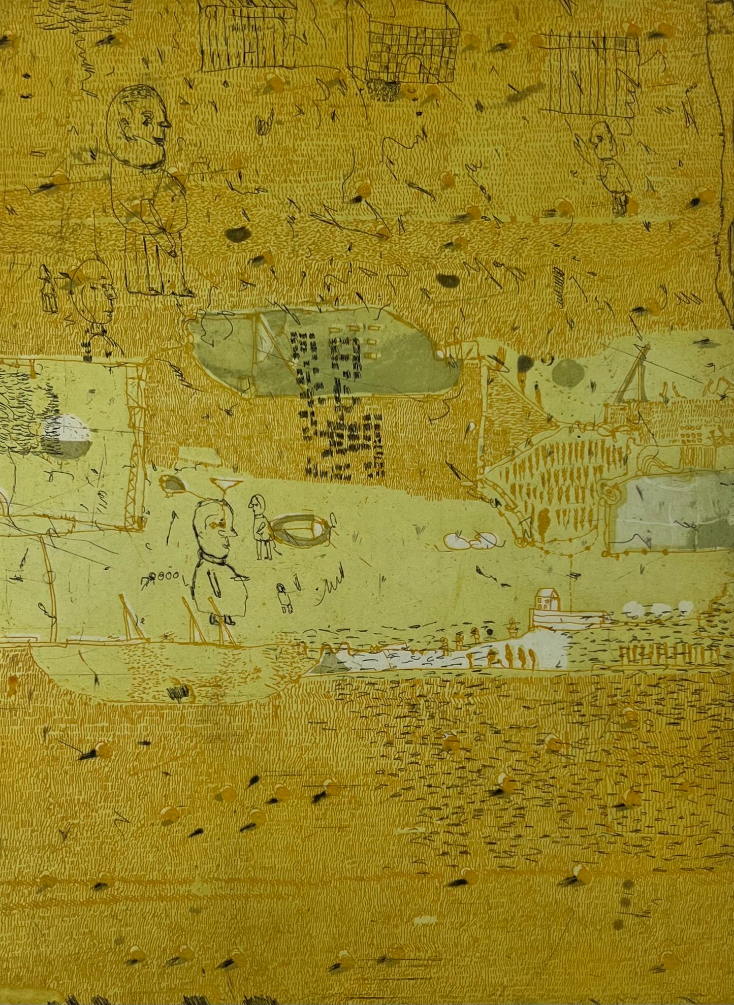 Behrendt, Falko, Erntezeit, 32,8 x 24,7cm, e.a., Farbradierung, 2011