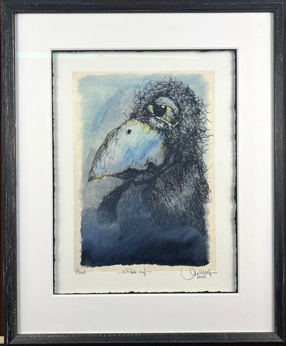 West, Ole, Es klarte auf, 29 x 21cm, Giclée übermal. Öl