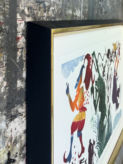 Mott-Dreizler, Gisela, Fabelwesen, 40 x 68cm, Mischtechnik