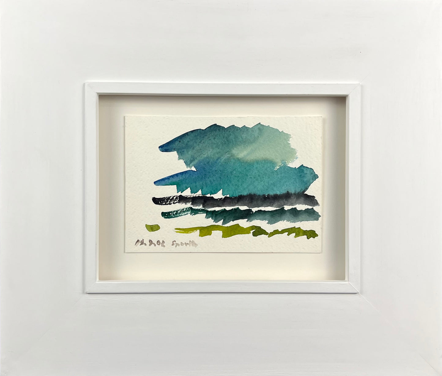 Sprotte, Siegward, Farbfolgen schaffen Landschaft, 12,3 x 18cm, Aquarell auf Bütten