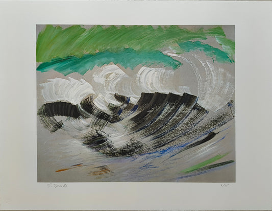 Sprotte, Siegward, Farbfolgen schaffen Landschaft, Serigraphie, Ed. 3/75, 48 x 60,5 cm