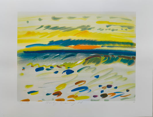 Sprotte, Siegward, Farbige Brandung 1986, Serigraphie sign. + num. Ea Auflage 100, 44,3 x 58,5 cm