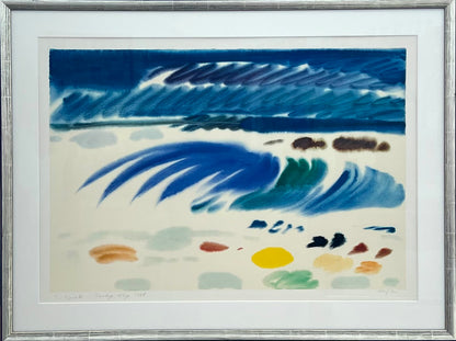 Sprotte, Siegward, Farbige Woge, 54,5 x 80 cm,, Ed. 172/200, Serigraphie, 1986