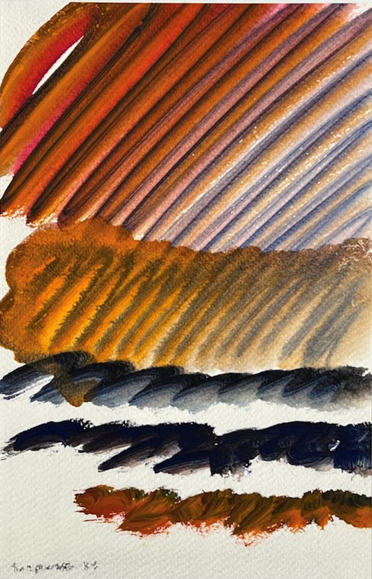 Sprotte, Siegward, Farbiger Morgen III 1998, Gouache auf Karton, 22,4 x 14,5 cm