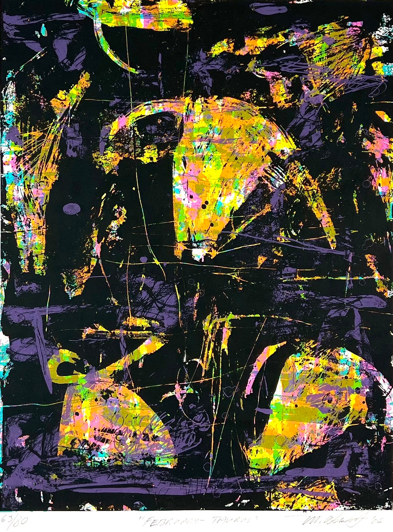 Alsterlind, Mark, Februar Taurus, 39 x 30cm, 63/80, Siebdruck, 2006