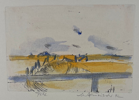 Werkmeister, Wolfgang, Feld, 8,5 x 12,7cm, Farbradierung, 1993