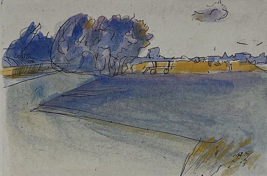 Werkmeister, Wolfgang, Felder, 8,5 x 12,5cm, Radierung, 1992