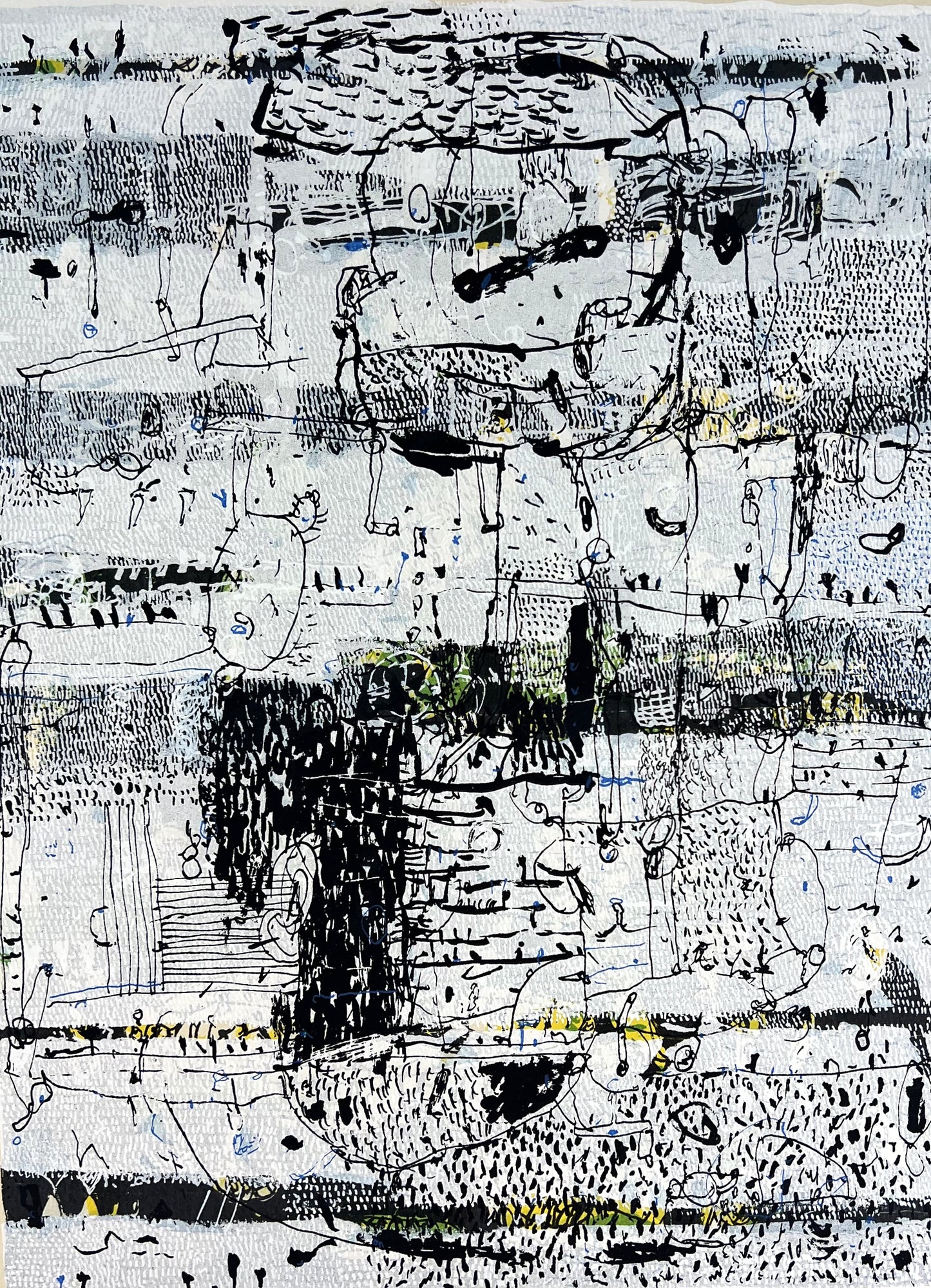 Behrendt, Falko, Felder, 50 x 40cm, 211/255, Siebdruck, 1995