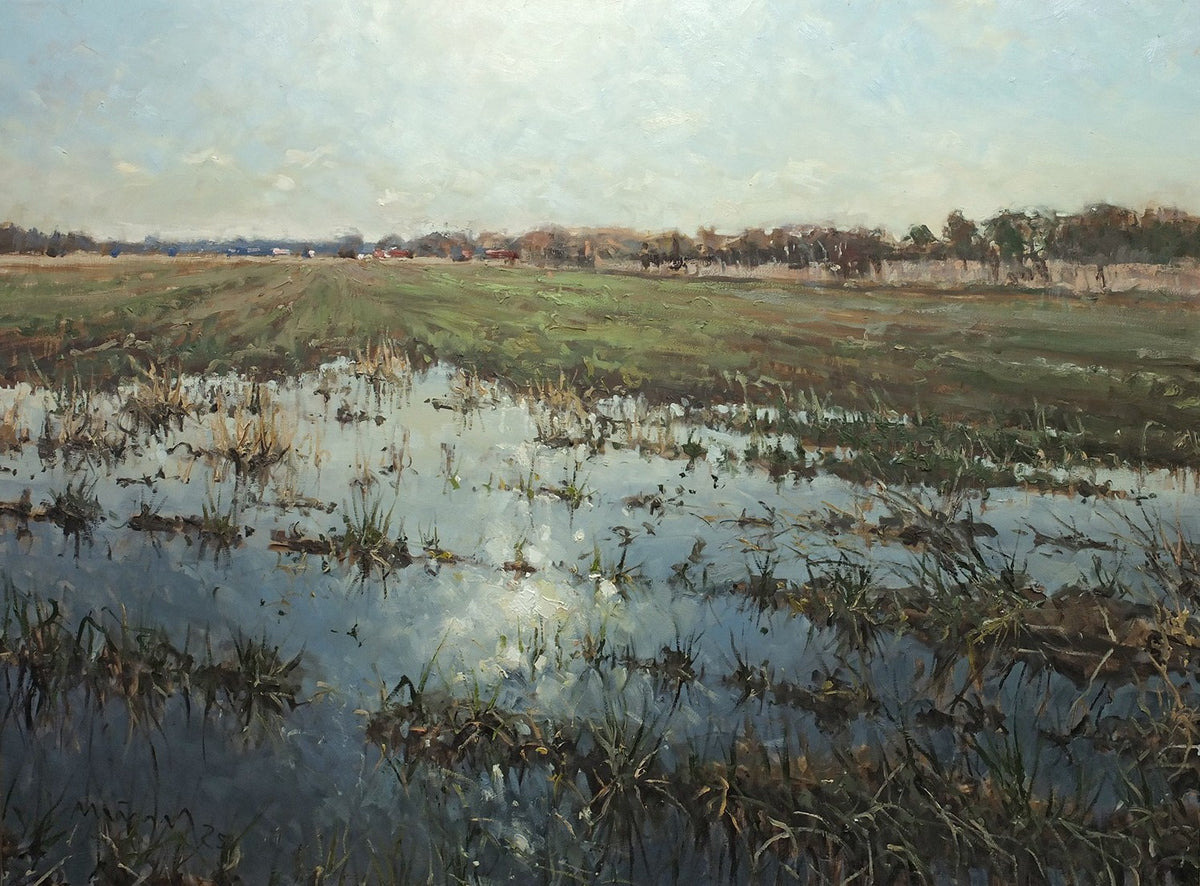 Meinel, Mathias, Feldrand II, 110 x 145cm, Öl auf Leinwand, 2025