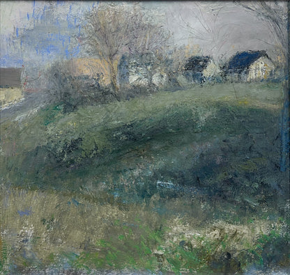 Feyen, Harald, Stadtrand, 25 x 26cm, Ölgemälde