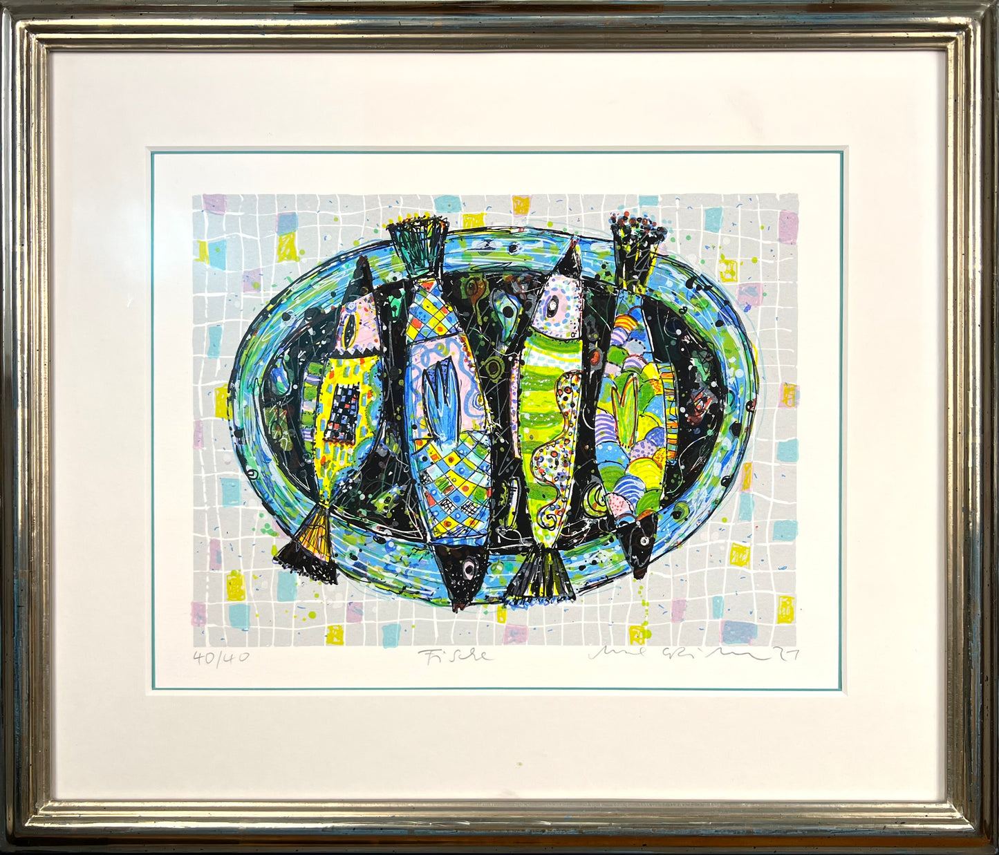 Grimm, Max, Fische, 21 x 28cm, 40/40, Siebdruck