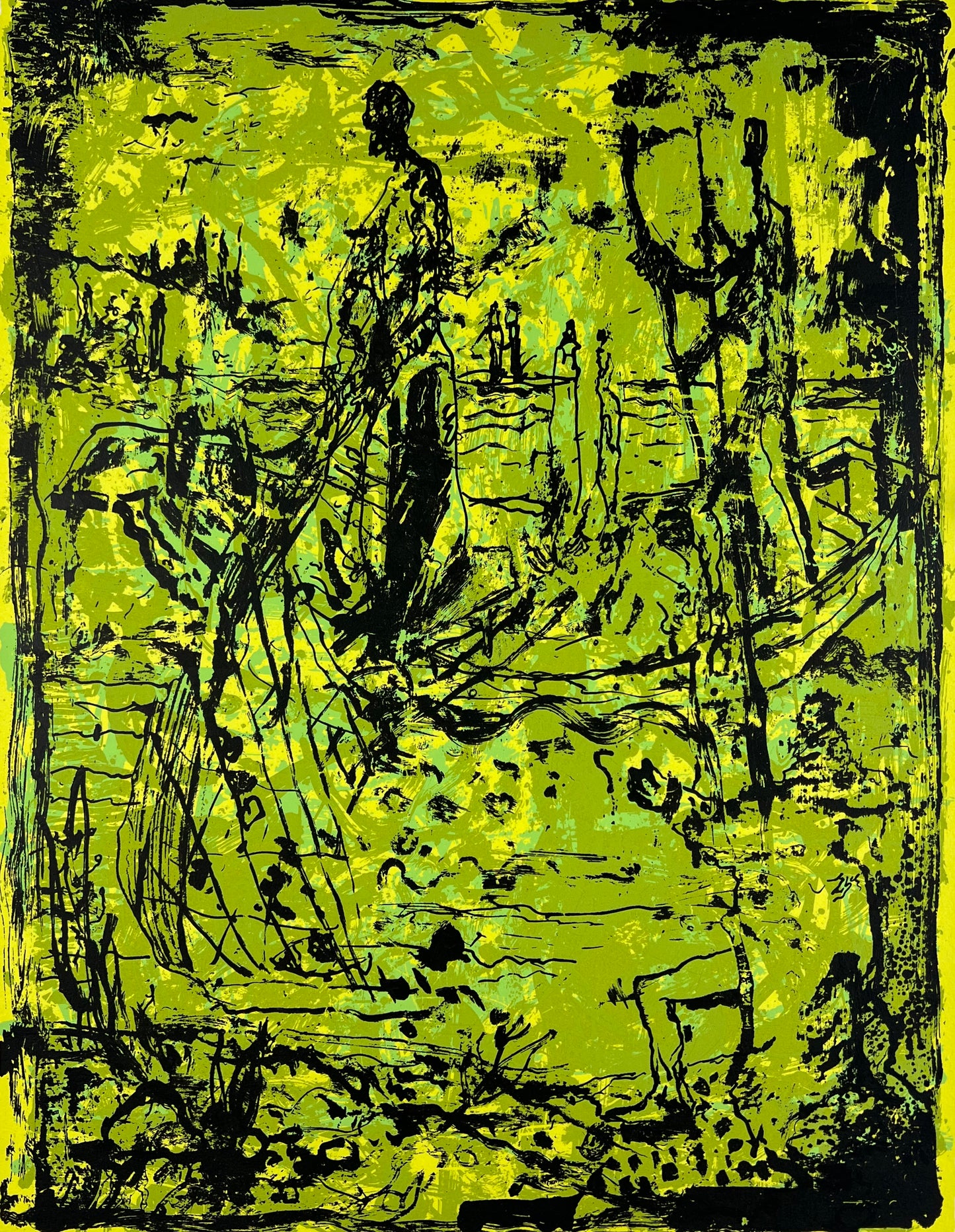 Schult, Frank, Fischzug, 39 x 30cm, 89/100, Siebdruck