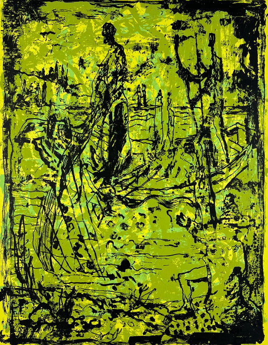 Schult, Frank, Fischzug, 39 x 30cm, 89/100, Siebdruck