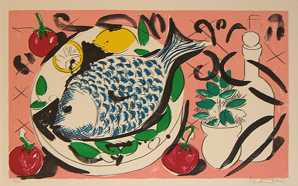 Szczesny, Stefan, Fish-Birthday Suite, 38 x 56cm, 26/120, Lithografie
