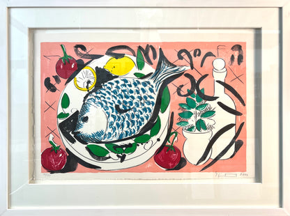 Szczesny, Stefan, Fish-Birthday Suite, 38 x 56cm, 26/120, Lithografie