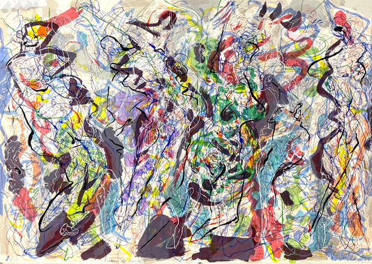 Dress, Andreas, Fleurs de bonheur, 63 x 90cm, 1/30, Siebdruck, 1996