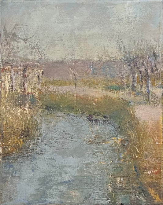 Feyen, Harald, Flüsschen, 25 x 20cm, Ölgemälde