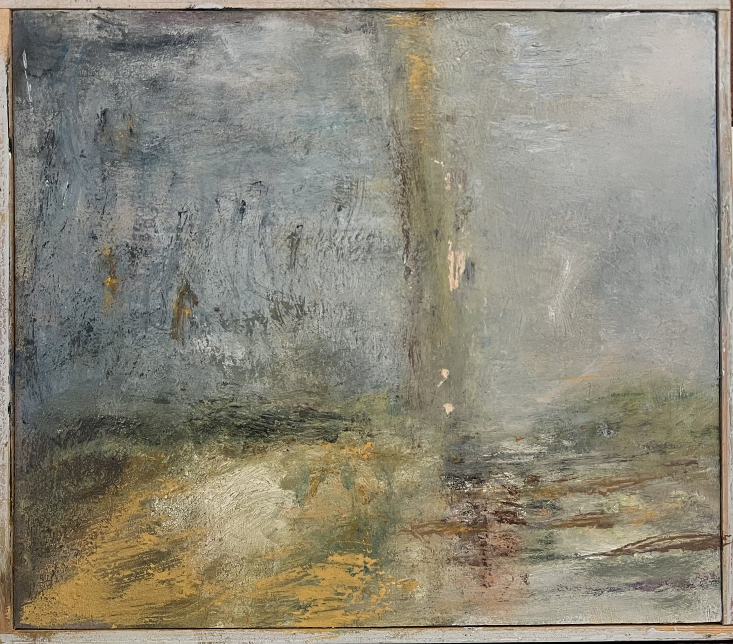 Feyen, Harald, Flusslauf, 20,5 x 23,5cm, Ölgemälde