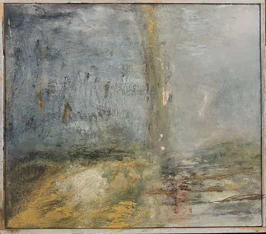 Feyen, Harald, Flusslauf, 20,5 x 23,5cm, Ölgemälde