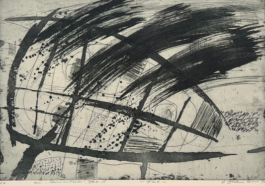 Beckmann, Otto, Flut, 38,5 x 56cm, e.a., Radierung, Blatt 15 aus der Schimmelreiter-Mappe