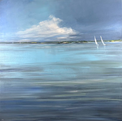 Ramm, Ines, Fördelicht, 120 x 120cm, Acryl auf Leinwand