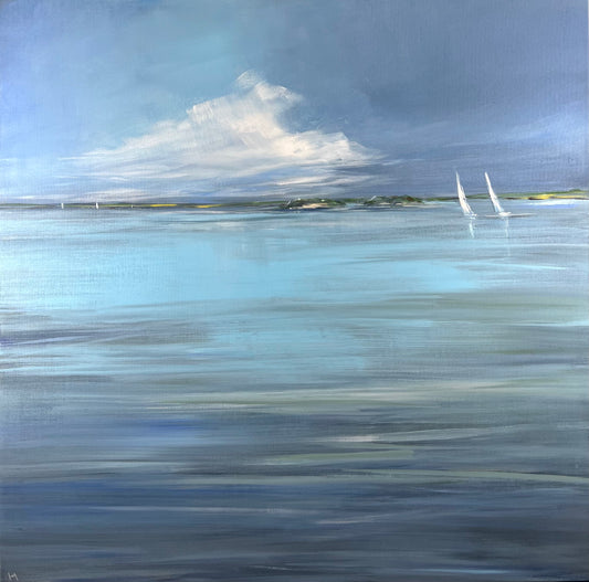 Ramm, Ines, Fördelicht, 120 x 120cm, Acryl auf Leinwand