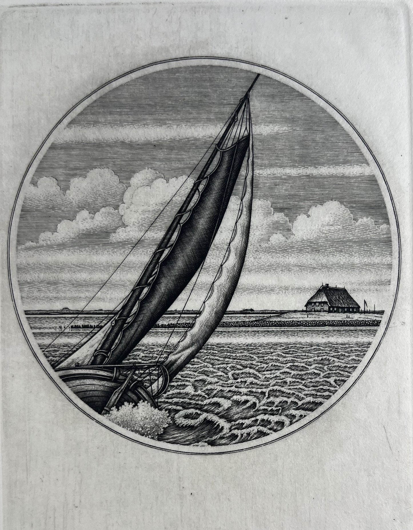 Froese, Peter, Vor Habel, 17,5 x 11cm, e.a., Kupferstich, 1993