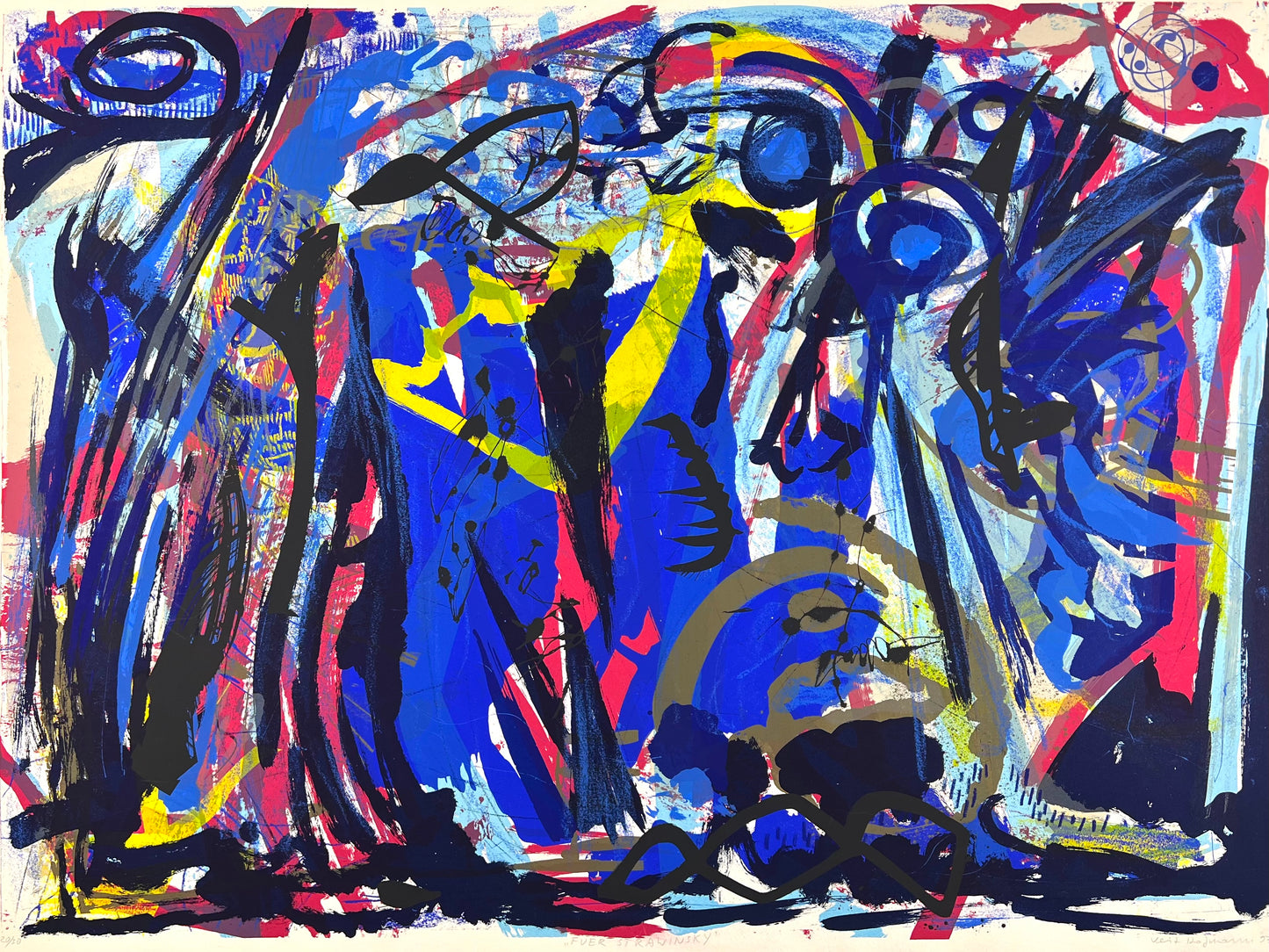 Hofmann, Veit, Für Strawinski, 66 x 90cm, 20/30, Siebdruck, 1997