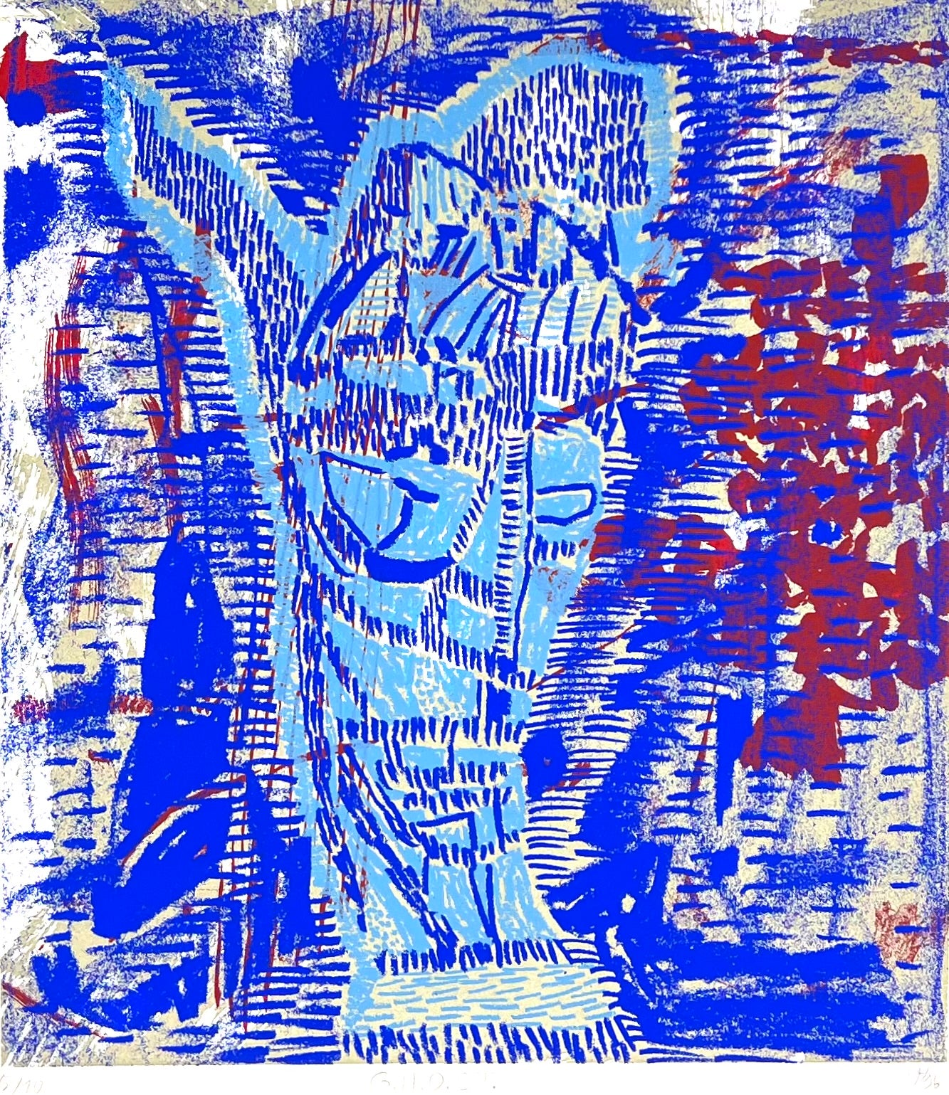 Hofmann, Veit, G.H.O.S.T., 38 x 28cm, 5/10, Siebdruck, 1996