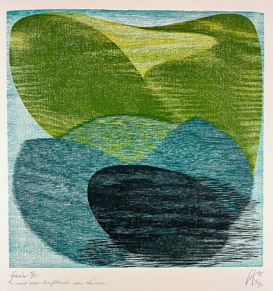 Hermanns, Gerhard, Gaia III, 38 x 38cm, II/VII, Holzschnitt, 1995