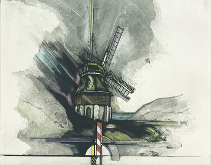 Bianga, Carl, Geestland, 26,5 x 33cm, 3/75, Farbradierung