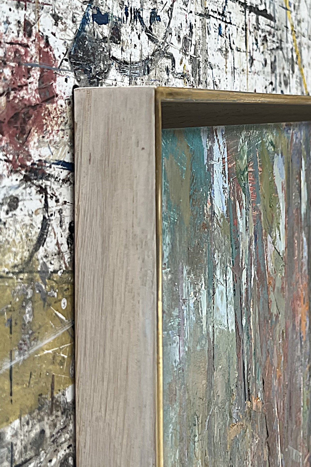 Wirtz, Björn, Gegenlicht mit Kiefern, 40 x 50cm, Ölgemälde