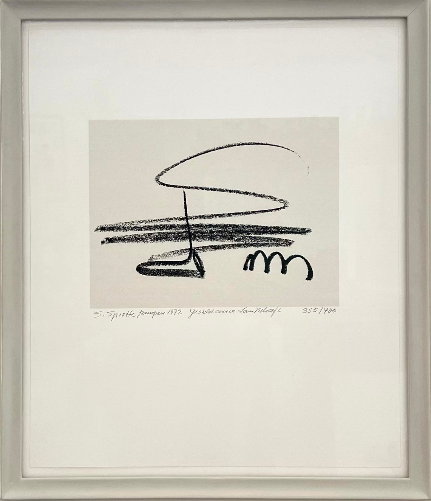 Sprotte, Siegward, Gesicht einer Landschaft, Serigrafie Ed. 355/400, 23,8 x 31,4 cm