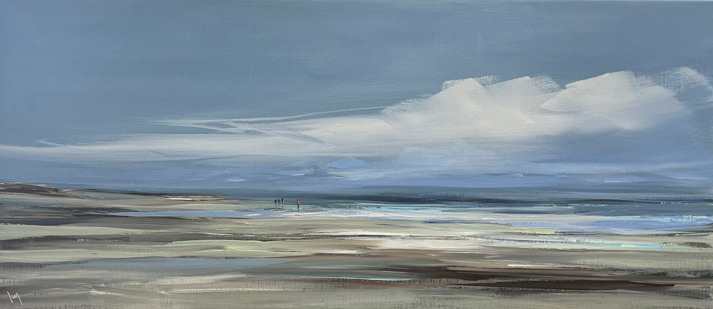 Ramm, Ines, Gezeiten, 35 x 80cm, Acryl