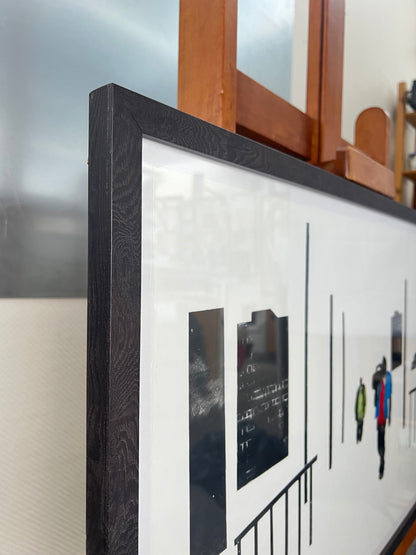 Tchepets, Anja, Ghettoblaster, 46,5 x 76cm, Radierung und Collage