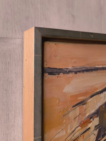 Tegtmeier, Claus, Golden Beachlines II, 20 x 30cm, Öl auf Leinwand