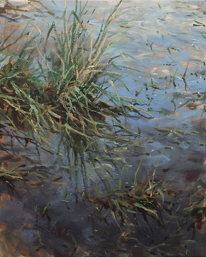 Meinel, Mathias, Grasbüschel III, 50 x 40cm, Öl auf Leinw., 2025