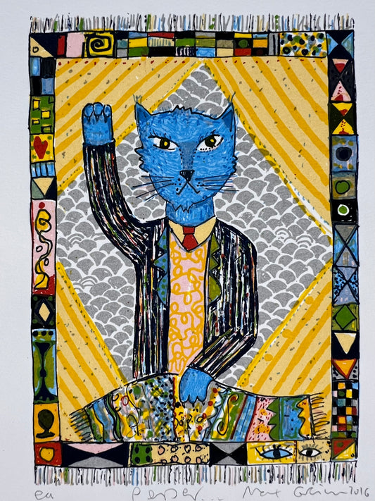 Grimm, Max, Perser, e.a., 17 x 12cm, Siebdruck, 2016