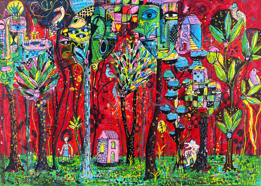Grimm, Max, Rotkäppchen, 5/30, 40 x 55cm, Siebdruck 2023