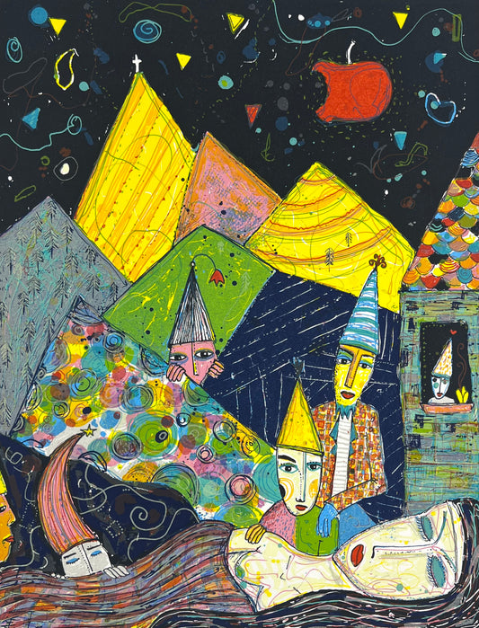 Grimm, Max, Schneewittchen, 38,7 x 29,7cm, e.a., Siebdruck