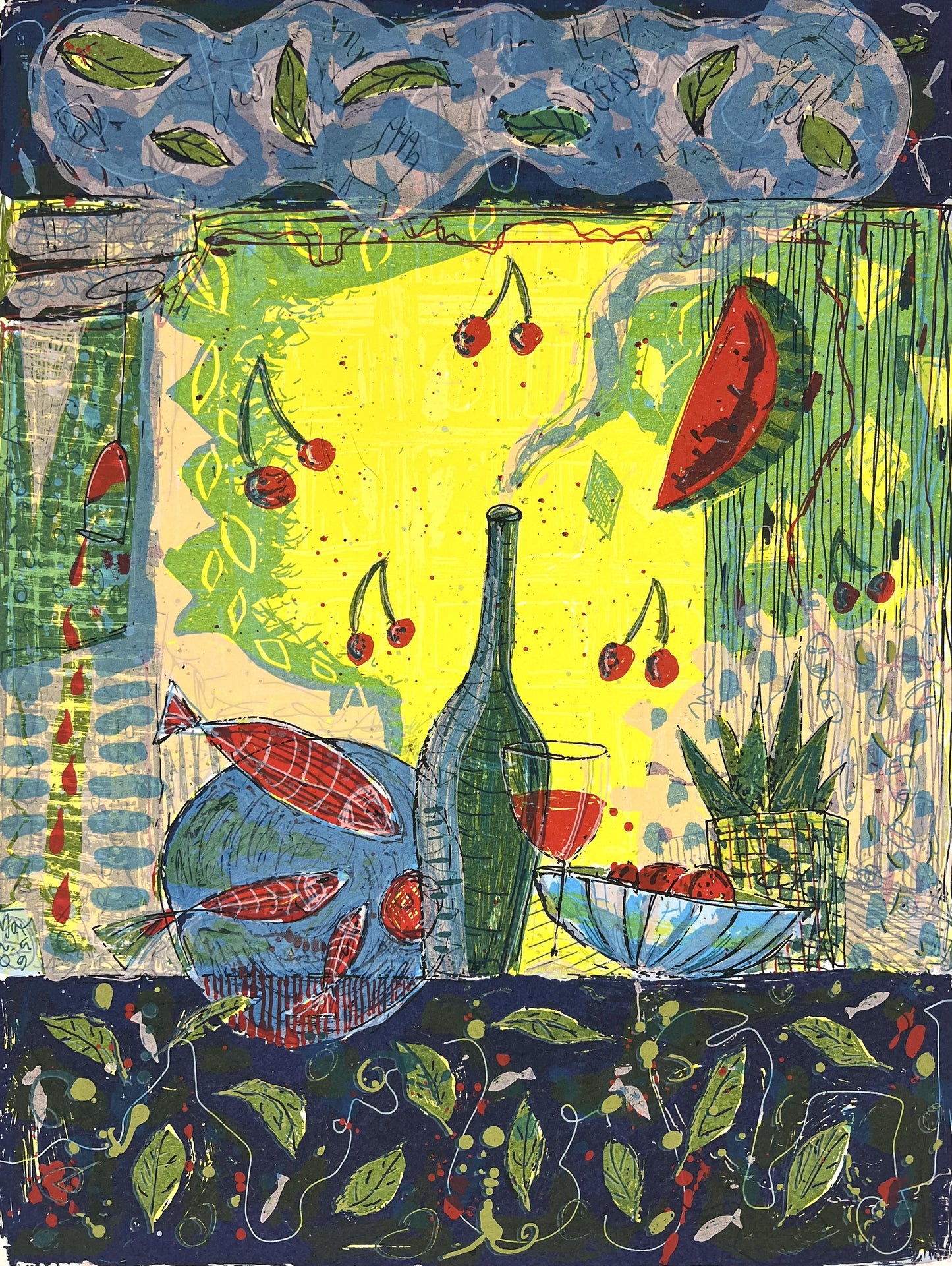 Grimm, Max, Stilleben, 39,2 x 29,6cm, e.a., Siebdruck, 2009