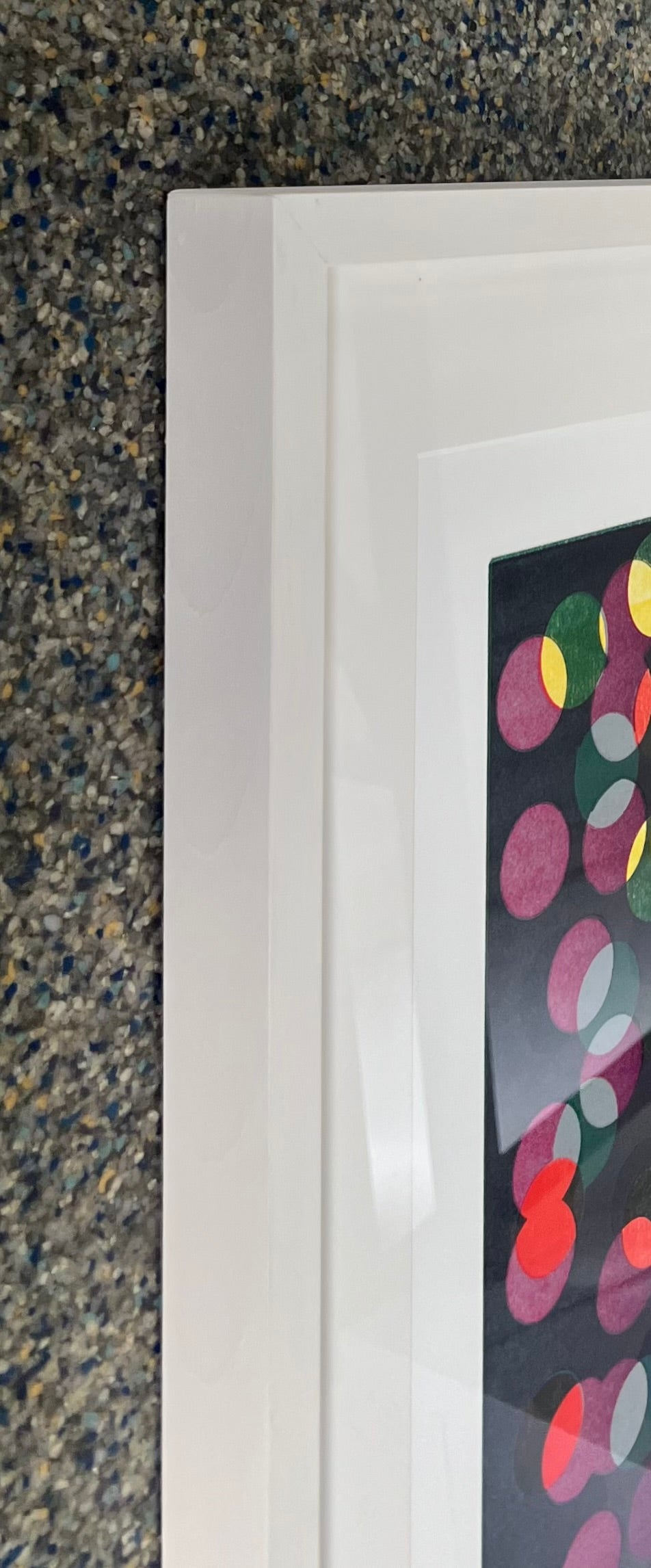 Kolata, Jan, Große Punkte, dunkel, 60 x 50cm, 39/40, Siebdruck