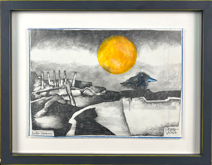 West, Ole, Großer Ebbmond, 21 x 29,7cm, Mischtechnik