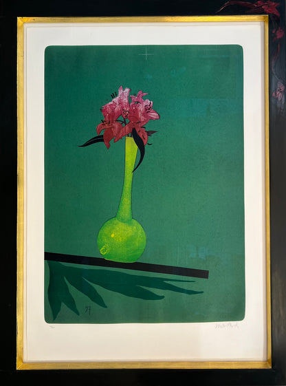 Wunderlich, Paul, Grüne Vase, 89 x 65cm, 47/150, Lithografie, 1997