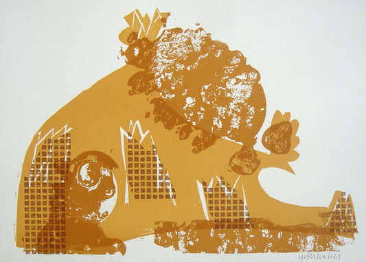 Grieshaber, HAP, Wacholder, 39,5 x 28,5cm, Holzschnitt, 1973