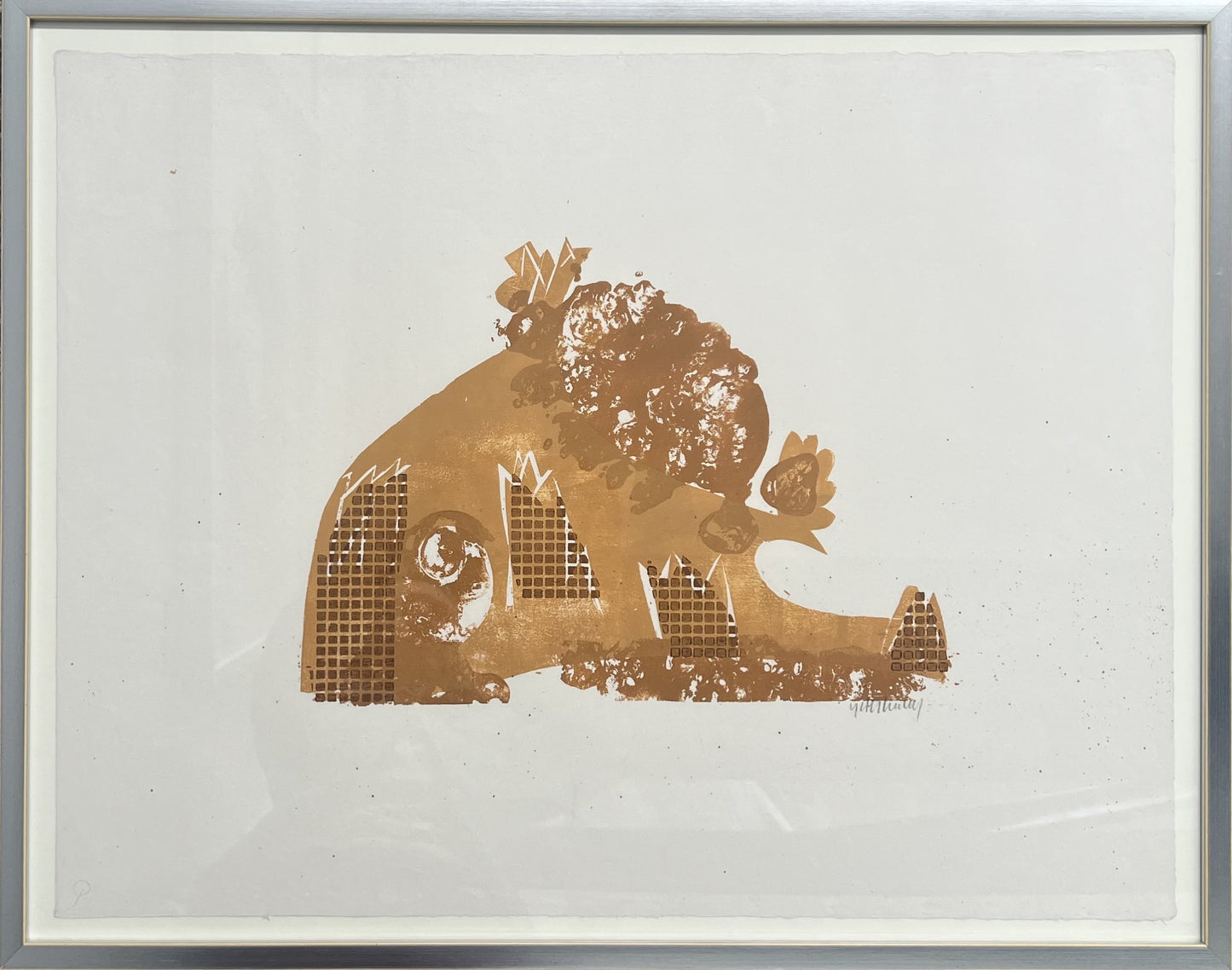 Grieshaber, HAP, Wacholder, 39,5 x 28,5cm, Holzschnitt, 1973