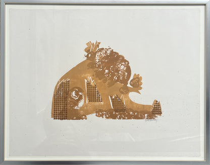 Grieshaber, HAP, Wacholder, 39,5 x 28,5cm, Holzschnitt, 1973