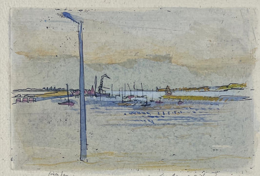 Werkmeister, Wolfgang, Hafen (Das kleine Format), 8,5 x 12,7cm, Radierung